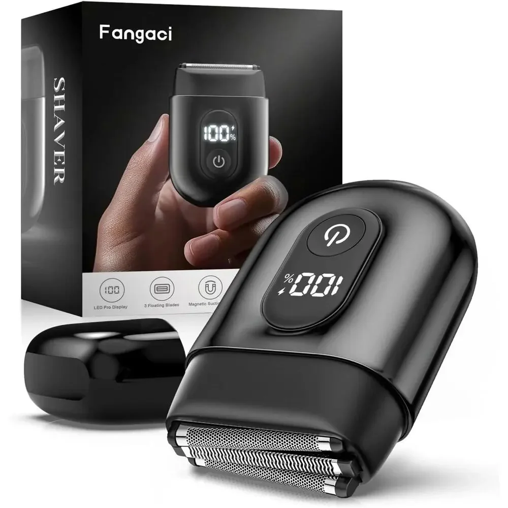 Fangaci Mini Electric Shaver for Men FK-707 Portable Travel Razor Used Once